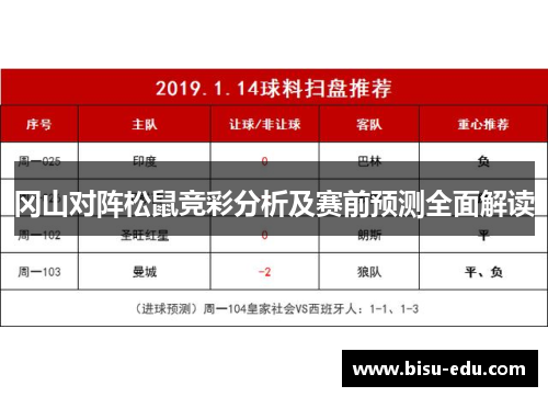 冈山对阵松鼠竞彩分析及赛前预测全面解读